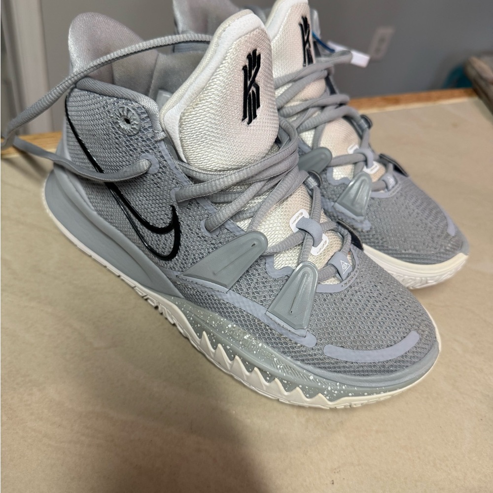 Nike Kyrie Gray and White Sneakers